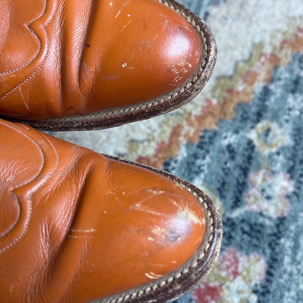 Justin Western Cowboy Boots Vintage USA Made Women's 7 - Picture 6 of 11
